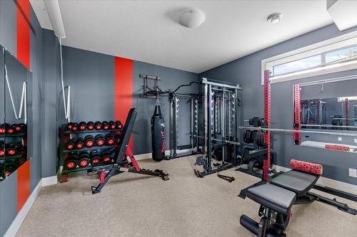 980 Ledgeview Court, Kelowna, BC - Indoor Photo Showing Gym Room