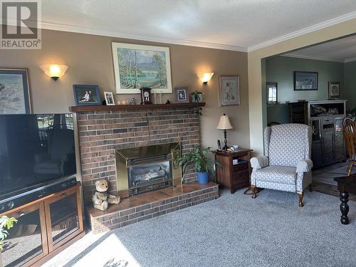 1350 11Th Avenue, Williams Lake, BC - Indoor Photo Showing Living Room With Fireplace