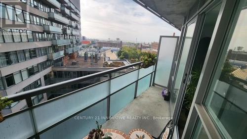 1001 - 38 Joe Shuster Way, Toronto, ON - Outdoor With Balcony With Exterior