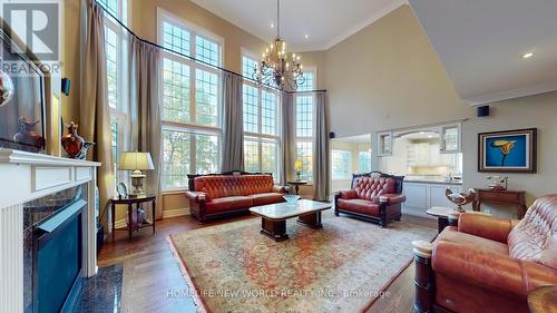 198 Kennedy Street W, Aurora, ON - Indoor Photo Showing Living Room With Fireplace