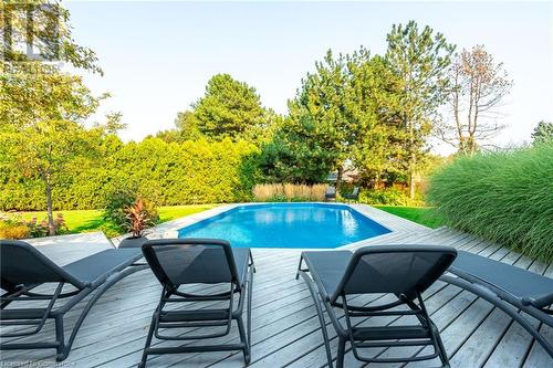 97 Overdale Avenue, Waterdown, ON - Outdoor With In Ground Pool