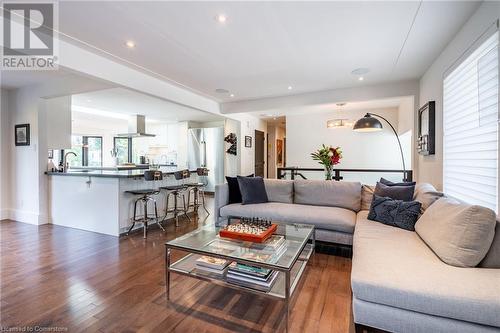 97 Overdale Avenue, Waterdown, ON - Indoor Photo Showing Living Room