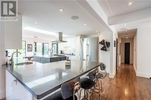 97 Overdale Avenue, Waterdown, ON - Indoor Photo Showing Kitchen With Upgraded Kitchen