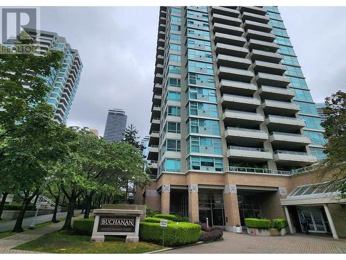 1805 4398 Buchanan Street, Burnaby, BC - Outdoor With Balcony With Facade