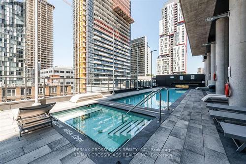 3207 - 290 Adelaide Street W, Toronto, ON - Outdoor With In Ground Pool With Facade