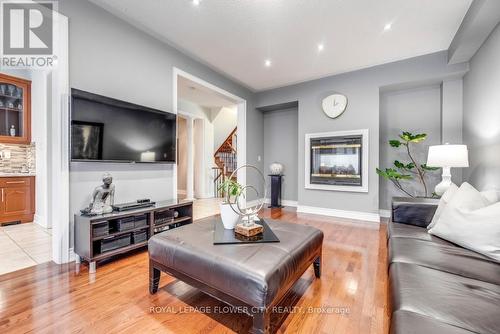 385 Burloak Drive, Oakville (Bronte West), ON - Indoor Photo Showing Living Room With Fireplace