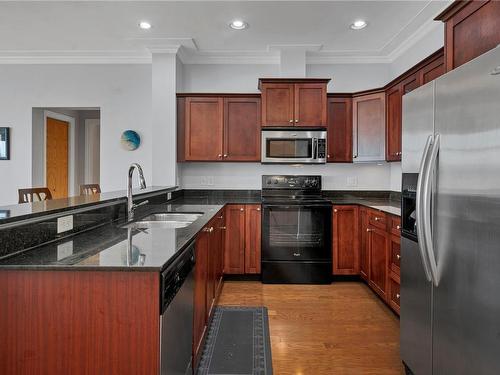 207-2676 Island Hwy South, Campbell River, BC - Indoor Photo Showing Kitchen With Stainless Steel Kitchen