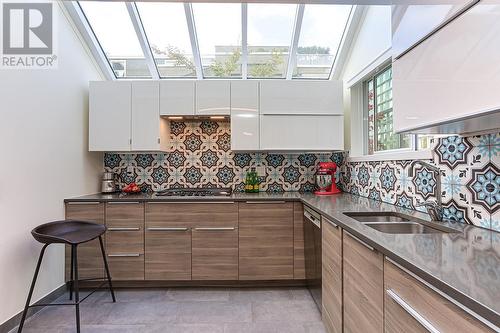 2229 Oak Street, Vancouver, BC - Indoor Photo Showing Kitchen With Double Sink