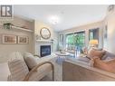 307 9319 University Crescent, Burnaby, BC  - Indoor Photo Showing Living Room With Fireplace 