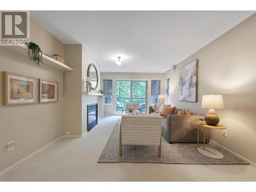 307 9319 University Crescent, Burnaby, BC - Indoor With Fireplace