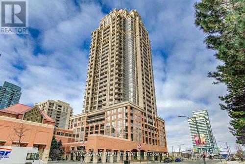 2208 - 4090 Living Arts Drive, Mississauga (City Centre), ON - Outdoor With Balcony With Facade