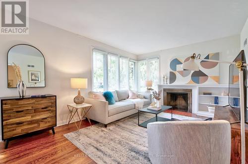 54 Robin Hood Road, Toronto, ON - Indoor Photo Showing Living Room With Fireplace