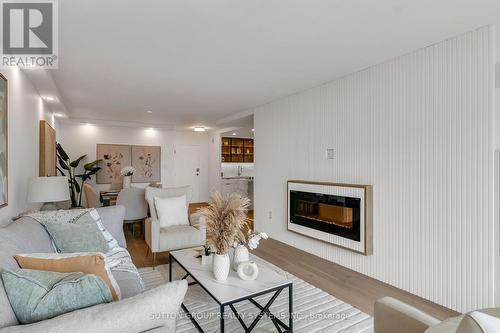 708 - 299 Mill Road, Toronto, ON - Indoor Photo Showing Living Room With Fireplace