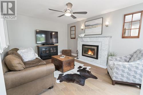 27 Gooderham Drive, Halton Hills (Georgetown), ON - Indoor Photo Showing Living Room With Fireplace