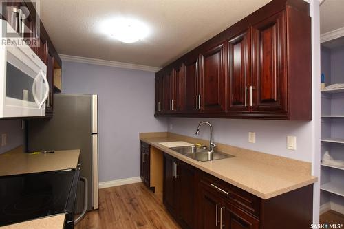 116 Emerald Ridge E, White City, SK - Indoor Photo Showing Kitchen With Double Sink