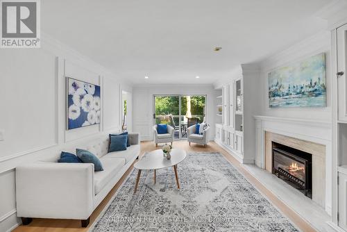 16 Laredo Court, Toronto, ON - Indoor Photo Showing Living Room With Fireplace