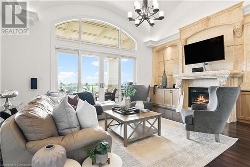 74 Paddock Court, Kitchener, ON - Indoor Photo Showing Living Room With Fireplace