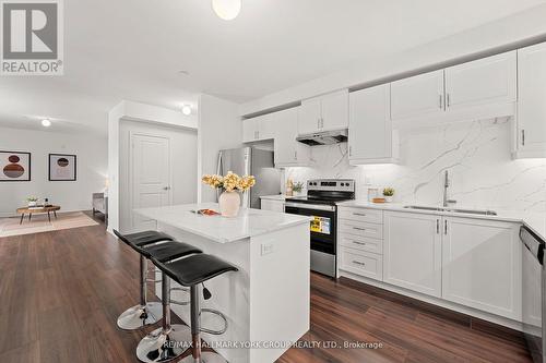 306 - 110 Grew Boulevard, Georgina, ON - Indoor Photo Showing Kitchen With Stainless Steel Kitchen With Double Sink With Upgraded Kitchen