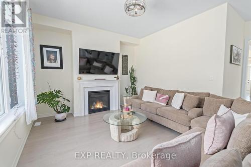 460 Black Cherry Crescent, Shelburne, ON - Indoor Photo Showing Living Room With Fireplace