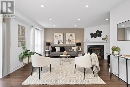 10 Karen Court, Brampton, ON - Indoor Photo Showing Living Room With Fireplace