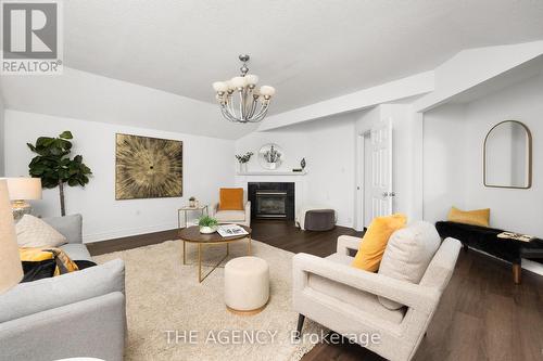 10 Karen Court, Brampton, ON - Indoor Photo Showing Living Room With Fireplace