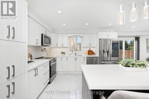 10 Karen Court, Brampton, ON - Indoor Photo Showing Kitchen With Upgraded Kitchen