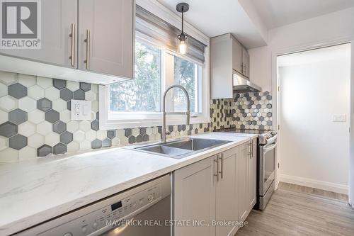 278 Grand View Avenue, London, ON - Indoor Photo Showing Kitchen With Double Sink