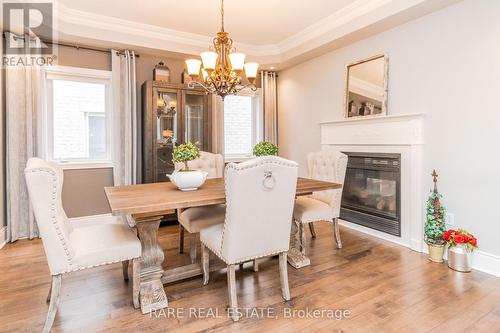 390 Barber Drive, Halton Hills, ON - Indoor Photo Showing Dining Room With Fireplace