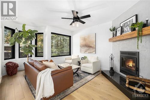 76 Hidden River Road, Arnprior, ON - Indoor Photo Showing Living Room With Fireplace