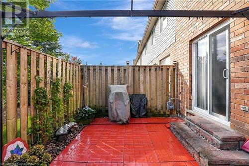 Fully fenced backyard with no rear neighbours - 15 Gregg Court Unit# 1, Kitchener, ON - Outdoor With Exterior