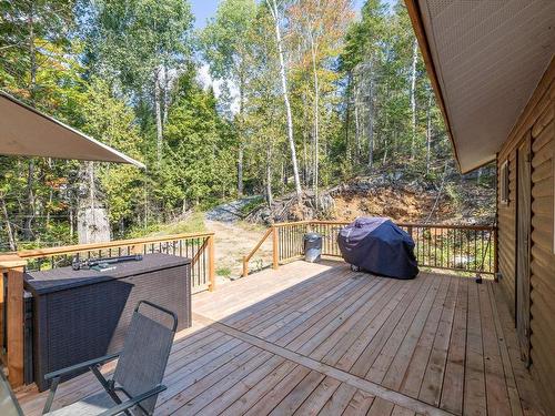 Aerial photo - 399 Ch. Du Lac-Chevreuil, Amherst, QC - Outdoor With Deck Patio Veranda With Exterior