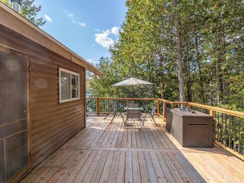 Aerial photo - 399 Ch. Du Lac-Chevreuil, Amherst, QC - Outdoor With Deck Patio Veranda With Exterior