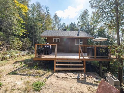 Aerial photo - 399 Ch. Du Lac-Chevreuil, Amherst, QC - Outdoor With Deck Patio Veranda