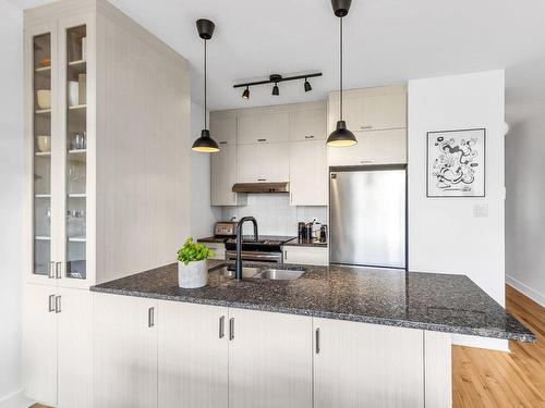 Kitchen - 301-200 Rue De Castelnau O., Montréal (Villeray/Saint-Michel/Parc-Extension), QC - Indoor Photo Showing Kitchen With Double Sink With Upgraded Kitchen