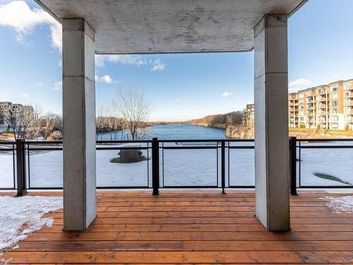 Patio - 1303-333  - A Boul. Clairevue E., Saint-Bruno-De-Montarville, QC - Outdoor With Body Of Water With Exterior