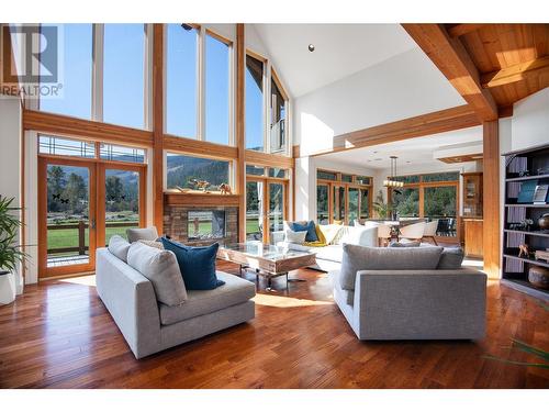 2388 Lawrence Road, Lumby, BC - Indoor Photo Showing Living Room With Fireplace