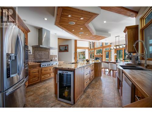 2388 Lawrence Road, Lumby, BC - Indoor Photo Showing Kitchen With Double Sink