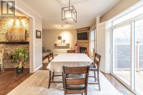 167 Darren Avenue, Whitby, ON - Indoor Photo Showing Dining Room With Fireplace