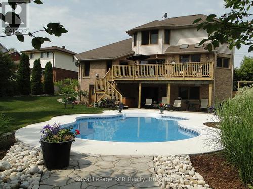 705 21St A Avenue, Hanover, ON - Outdoor With In Ground Pool With Deck Patio Veranda