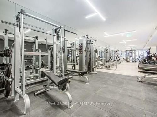 2705-181 Dundas St E, Toronto, ON - Indoor Photo Showing Gym Room