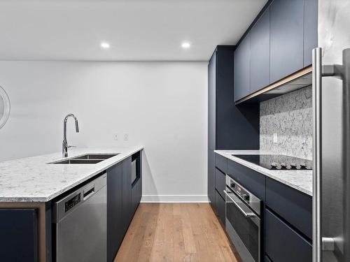 Kitchen - 105-5505 Boul. Du Quartier, Brossard, QC - Indoor Photo Showing Kitchen With Double Sink With Upgraded Kitchen