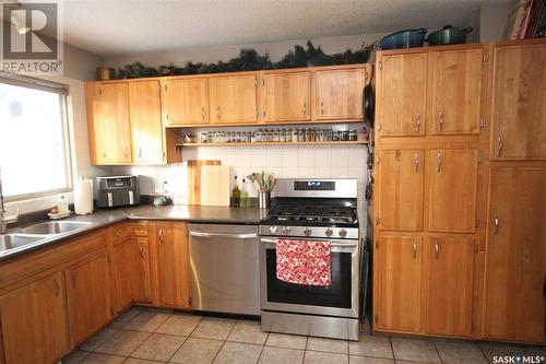 55 Hoeschen Crescent, Saskatoon, SK - Indoor Photo Showing Kitchen With Double Sink