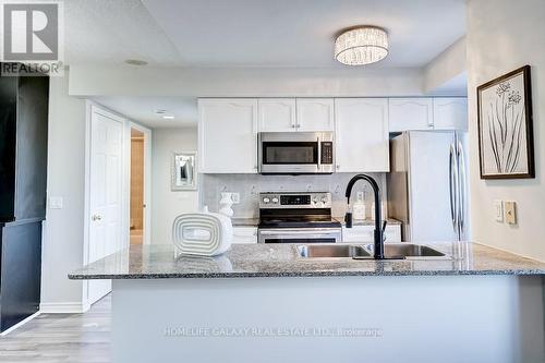 307 - 1730 Eglinton Avenue E, Toronto, ON - Indoor Photo Showing Kitchen With Double Sink With Upgraded Kitchen