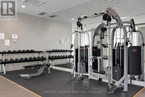 506 - 30 Herons Hill Way, Toronto, ON - Indoor Photo Showing Gym Room