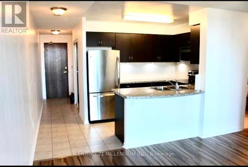 201 - 4900 Glen Erin Drive, Mississauga, ON - Indoor Photo Showing Kitchen With Stainless Steel Kitchen With Double Sink