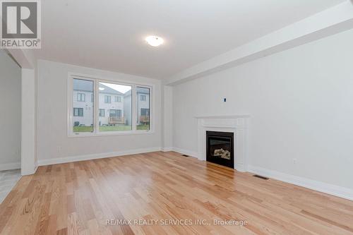 861 Knights Lane, Woodstock, ON - Indoor Photo Showing Living Room With Fireplace