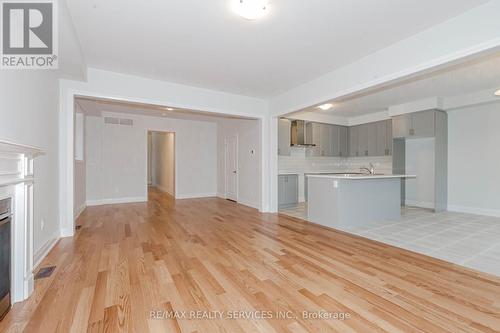 861 Knights Lane, Woodstock, ON - Indoor Photo Showing Kitchen With Fireplace