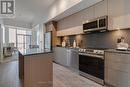 918 - 133 Bronte Road, Oakville, ON  - Indoor Photo Showing Kitchen With Stainless Steel Kitchen With Upgraded Kitchen 