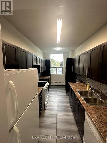 102 - 175 Hilda Avenue S, Toronto, ON - Indoor Photo Showing Kitchen With Double Sink