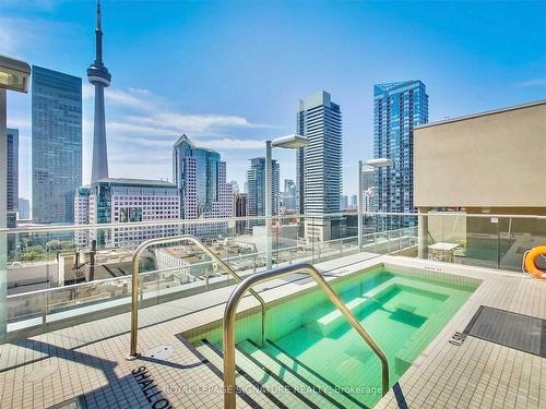 2705-126 Simcoe St, Toronto, ON - Outdoor With In Ground Pool